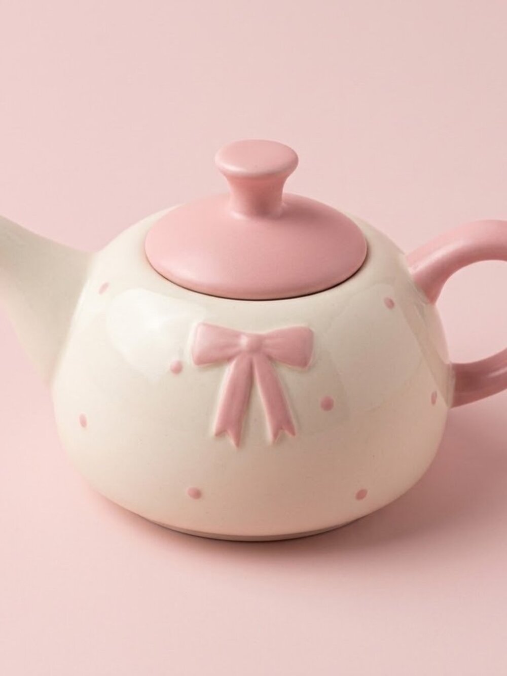 NWT Coquette Pink Bow Teapot